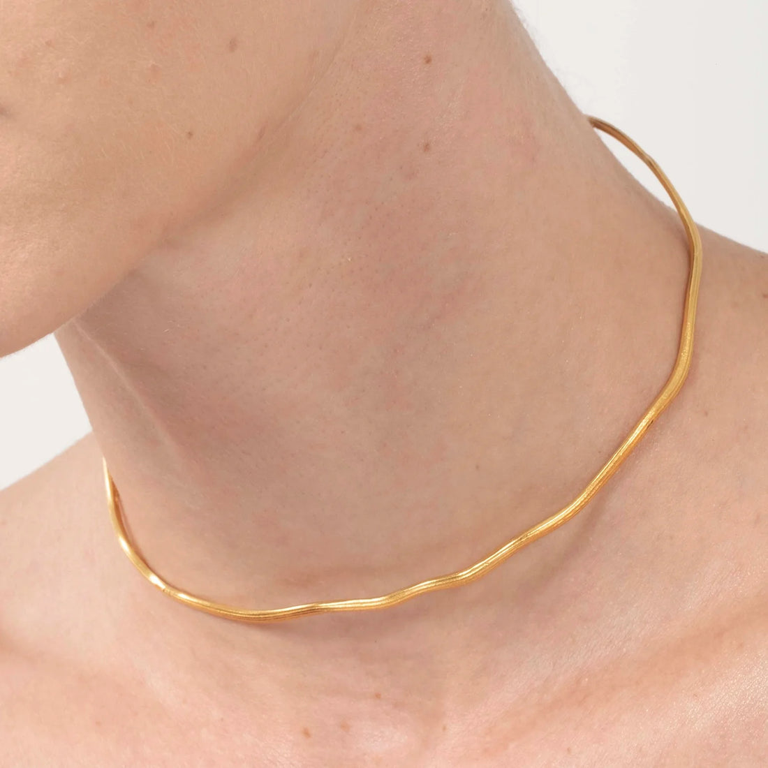 Golden Trail Choker Necklace