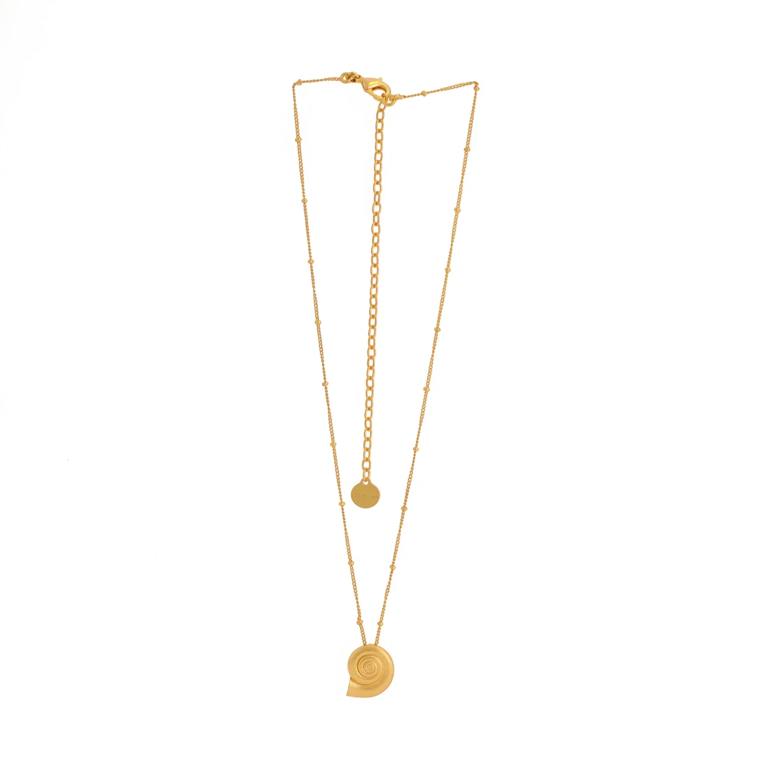 Golden Refugio Snail Chain Necklace