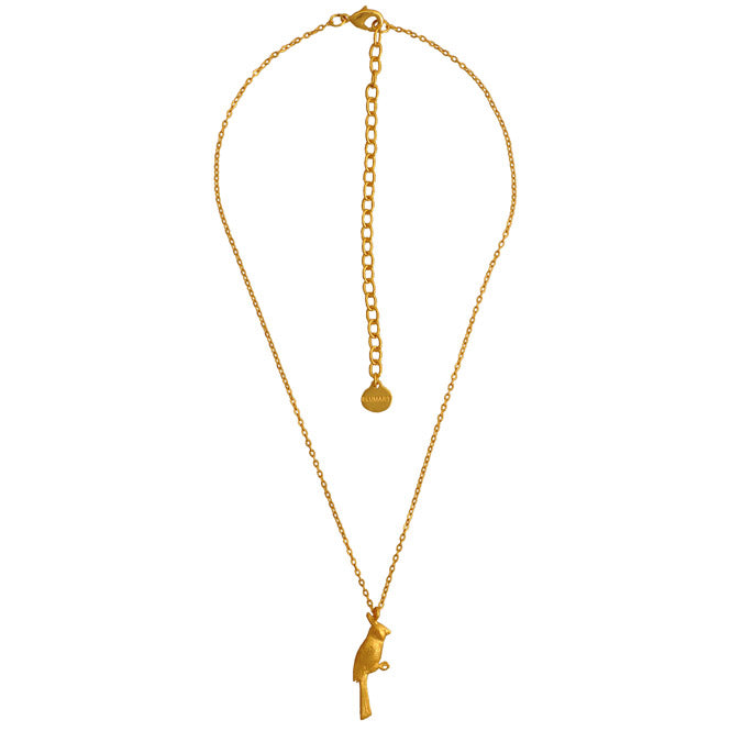 Guajiro Cardinal necklace 24K gold or silver plated — handcrafted Colombian jewelry by Blumart inspired by the freedom and vibrant beauty of La Guajira