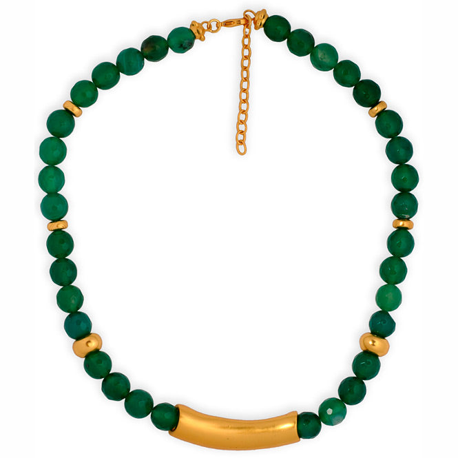 Green Aventurine Semiprecious stone Necklace