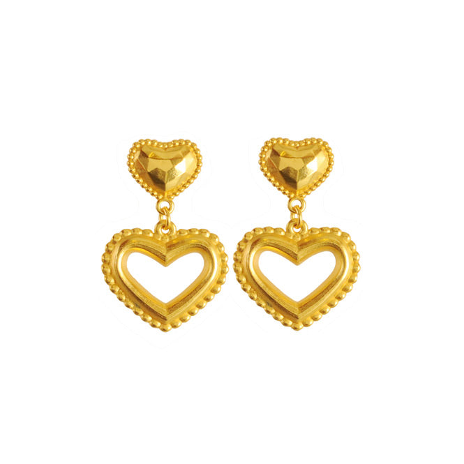 Two Resilient Hearts Earrings