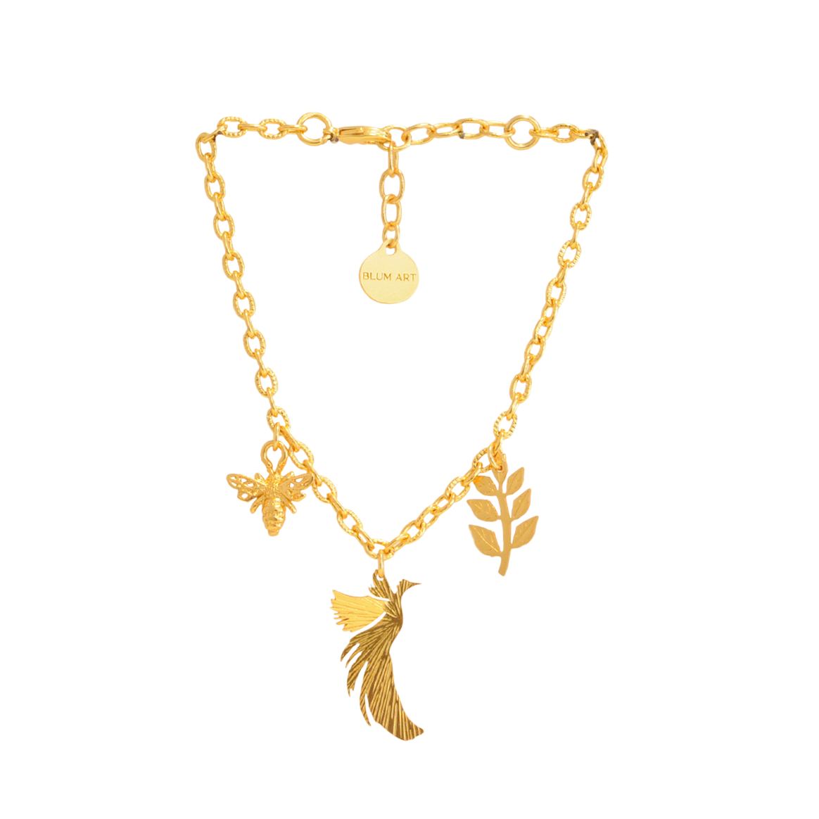 Anniversary Bracelet — Laurel Branch, Phoenix and Bee