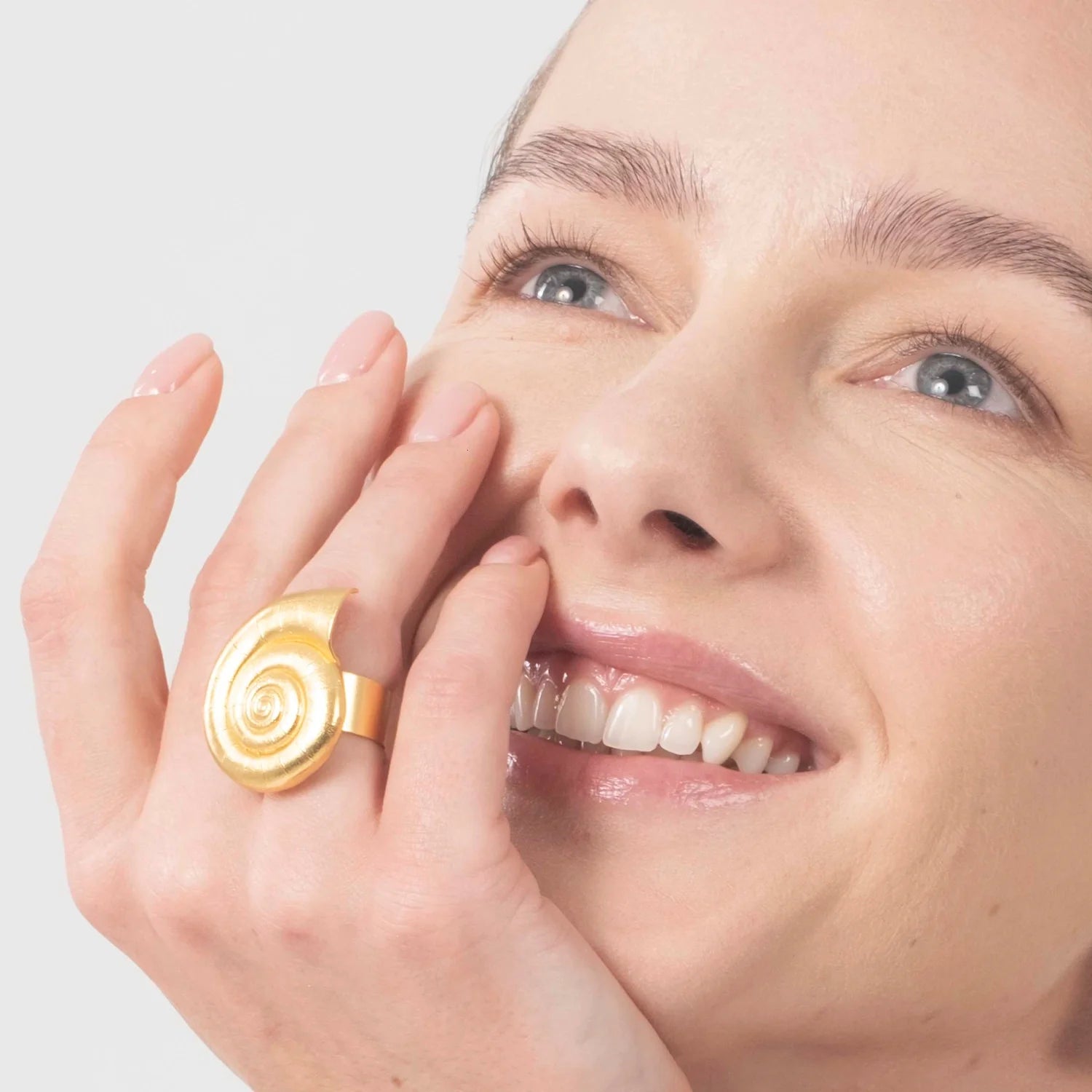 Golden Refugio Snail Ring