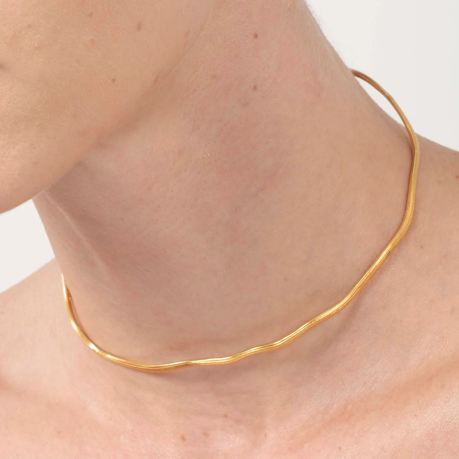Golden Trail Choker Necklace
