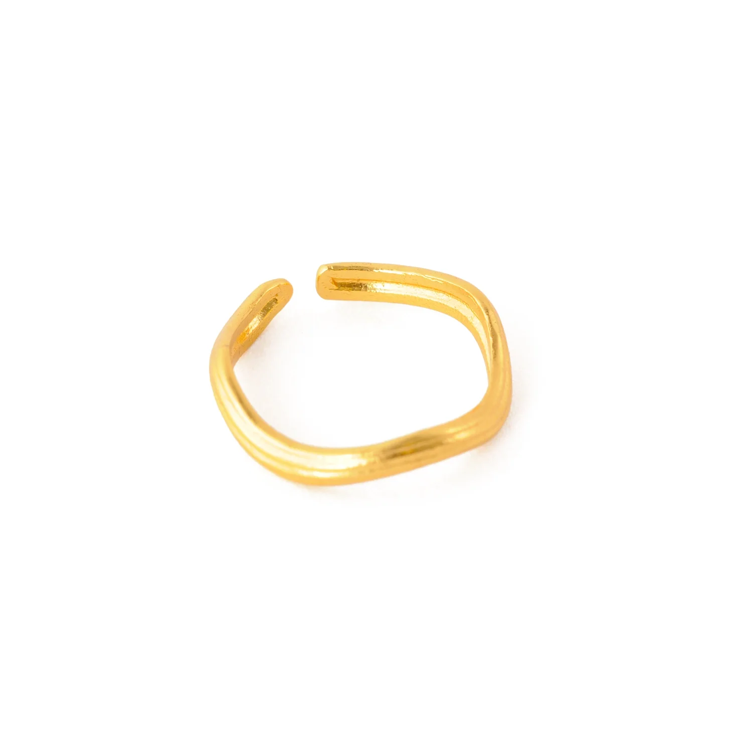 Golden Trail Hoop Ring