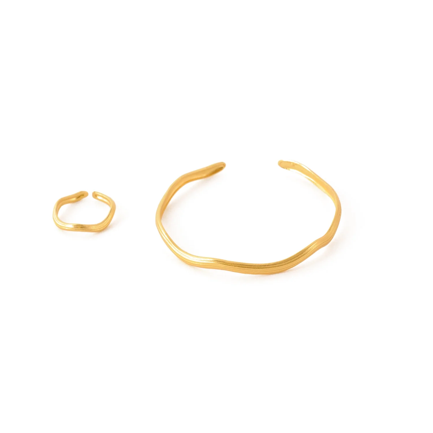 Golden Trail Cuff Bracelet