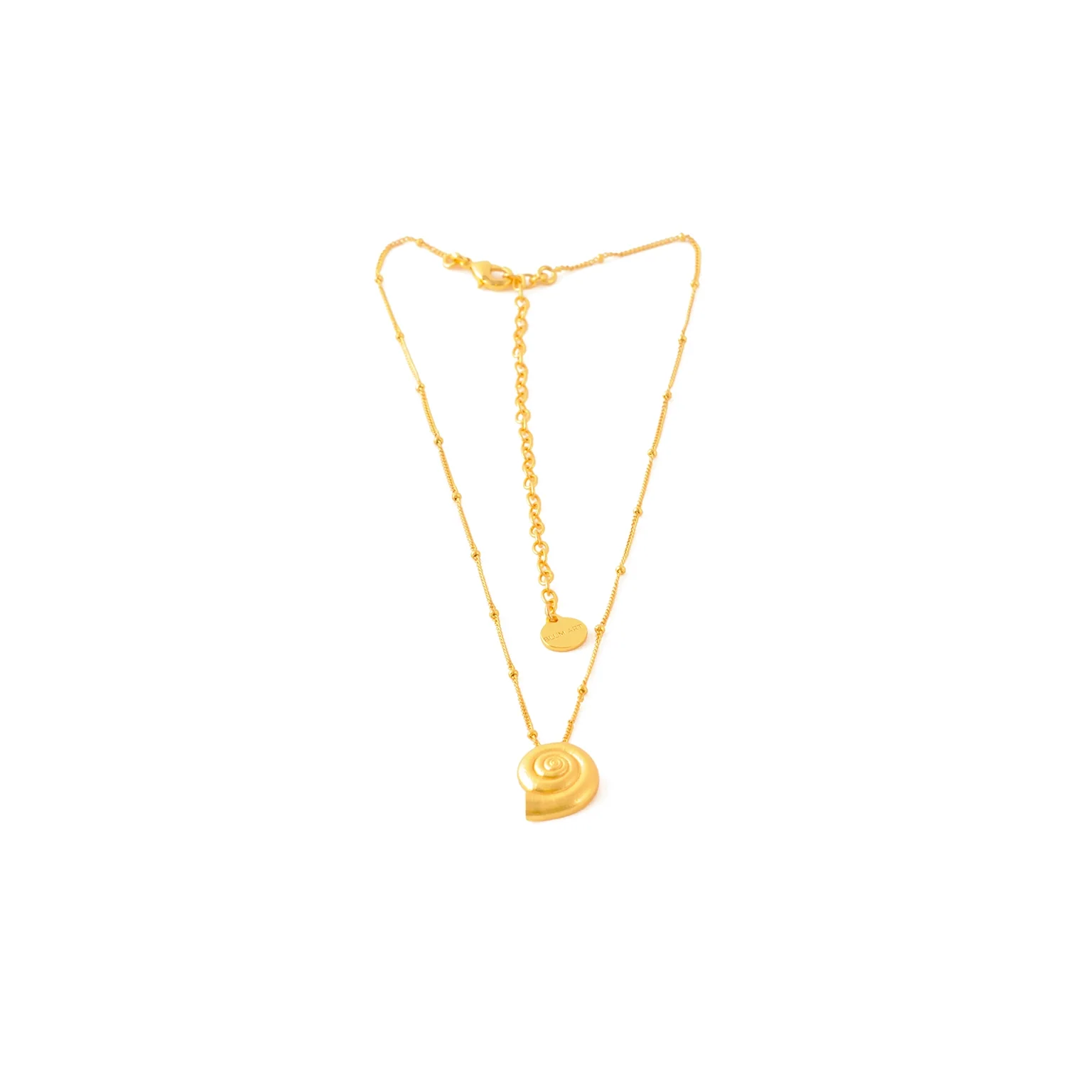 Golden Refugio Snail Chain Necklace