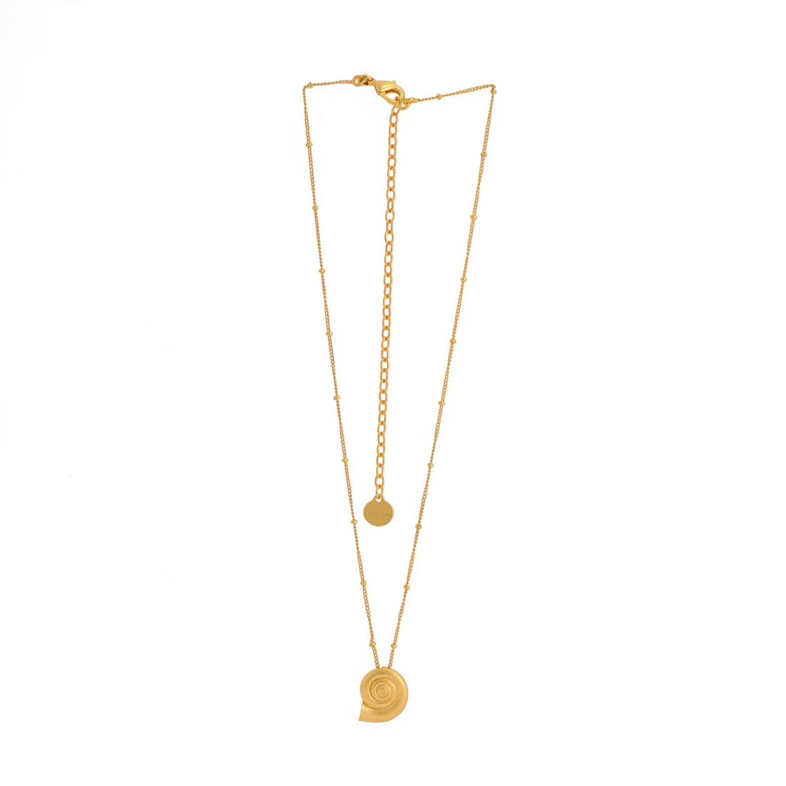 Golden Refugio Snail Chain Necklace