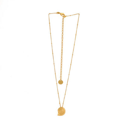 Golden Refugio Snail Chain Necklace