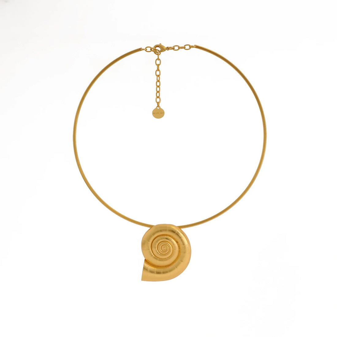 Golden Refugio Snail Choker Necklace