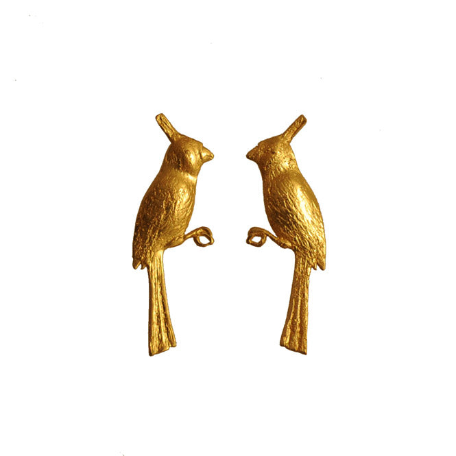 Dividivi Guajiro branch earrings 24 K gold or silver plated — handcrafted Colombian jewelry by Blumart blending natural beauty and elegant design
