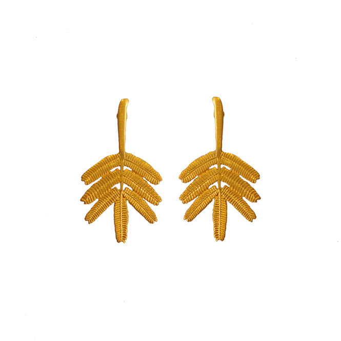 Dividivi branch earrings