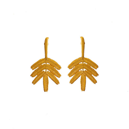 Dividivi branch earrings