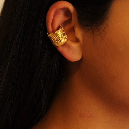 Leaf Dividivi ear cuffs