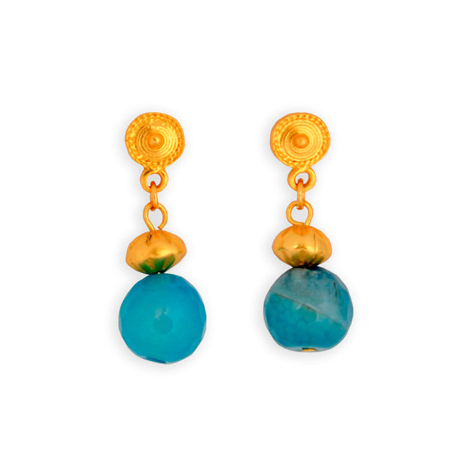 Agate Semi-precious Stone Earrings