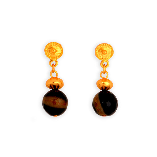 Agate Semi-precious Stone Earrings