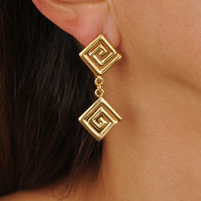 Double Typical Calima Decoration Earrings