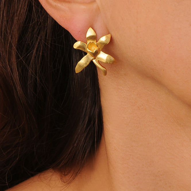 Orchid Stud Earrings