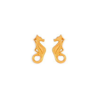 Sea Horse Stud Earrings