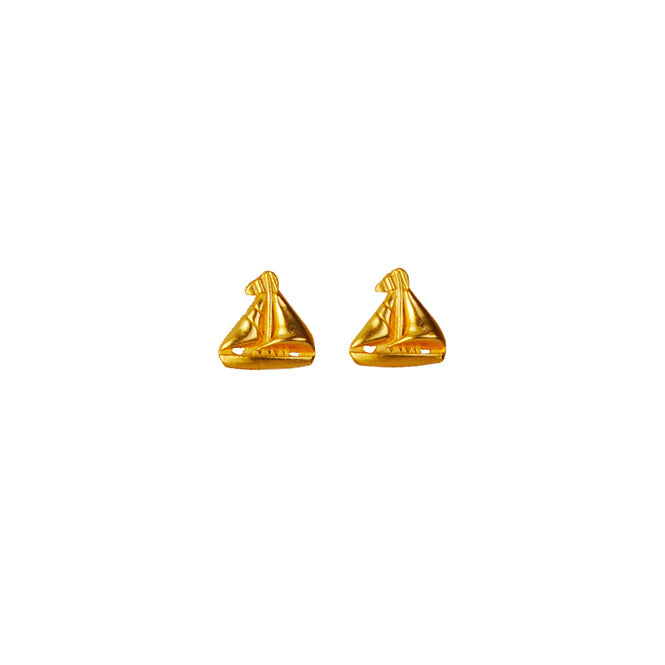 Mini Boat Stud Earrings