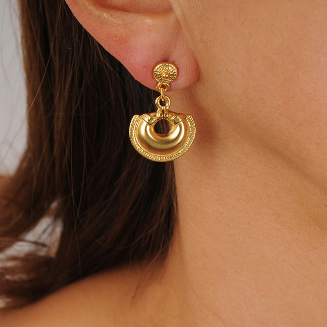 Quimbaya Single Braid Nose Ornament Earrings