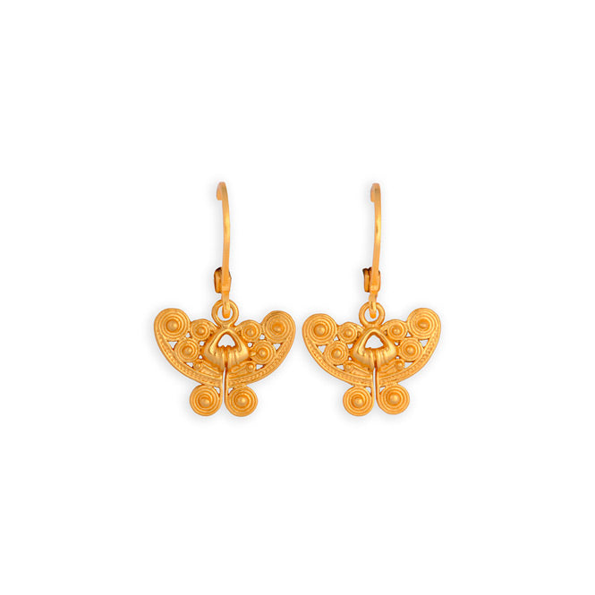 Tairona Butterfly Nose Ornament Earrings