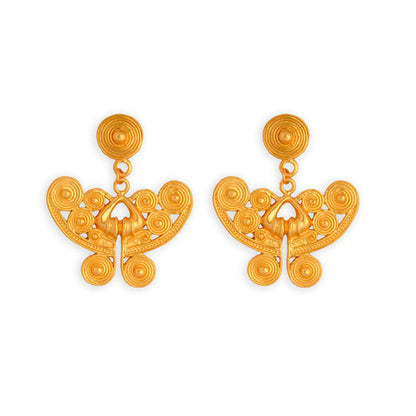 Tairona Butterfly Nose Ornament Earrings