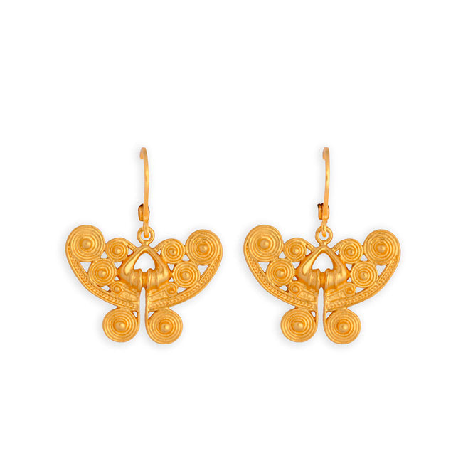 Tairona Butterfly Nose Ornament Earrings