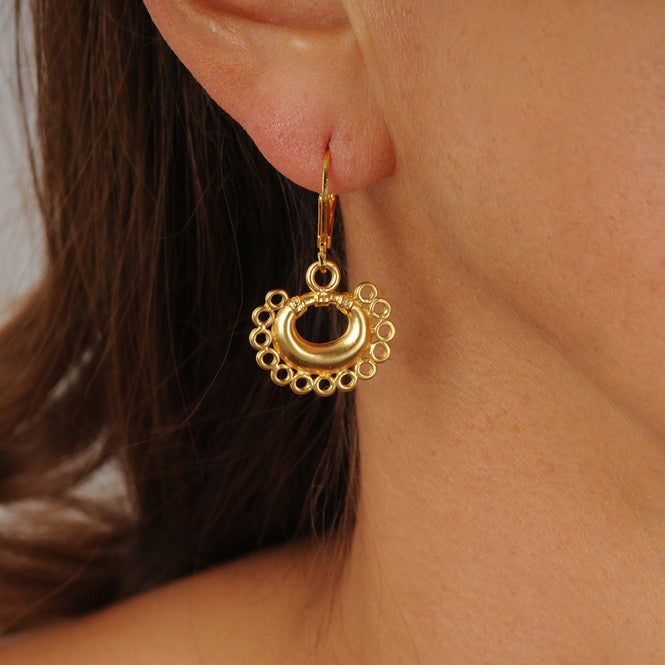 Tairona Thirteen-Ring Nose Ornament Earrings