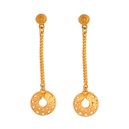 Quimbaya Circles Nose Ornament Long Earrings