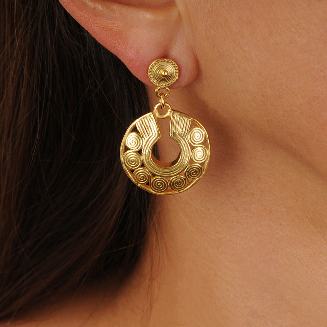 Quimbaya Circles Nose Ornament Earrings