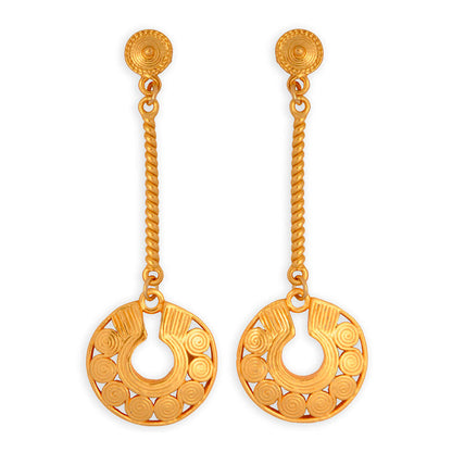 Quimbaya Circles Nose Ornament Long Earrings