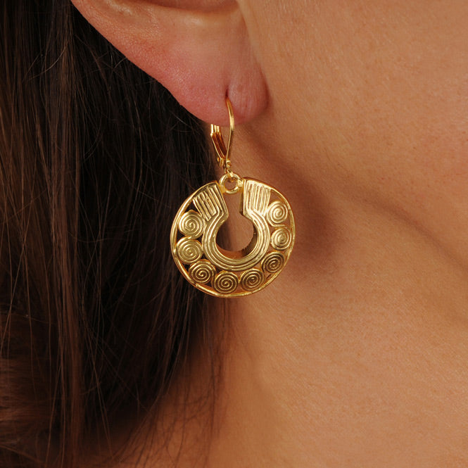 Quimbaya Circles Nose Ornament Earrings