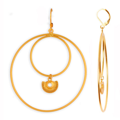 Tairona Semilunar Nose Ornament Hoop Earrings