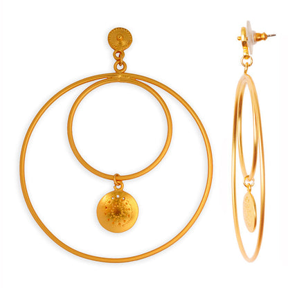 Muisca Pectoral Hoop Earrings