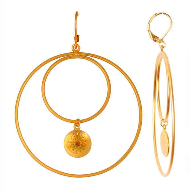 Muisca Pectoral Hoop Earrings