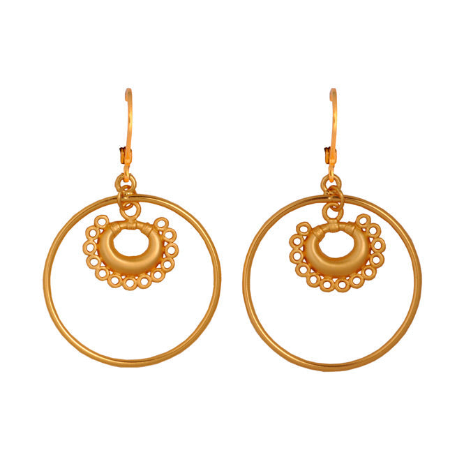 Tairona Thirteen-Ring Nose Ornament Hoop Earrings