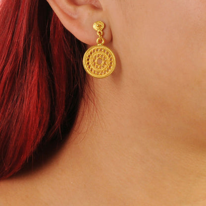 Muisca Solar Pectoral Earrings