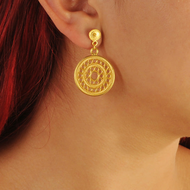 Muisca Solar Pectoral Earrings