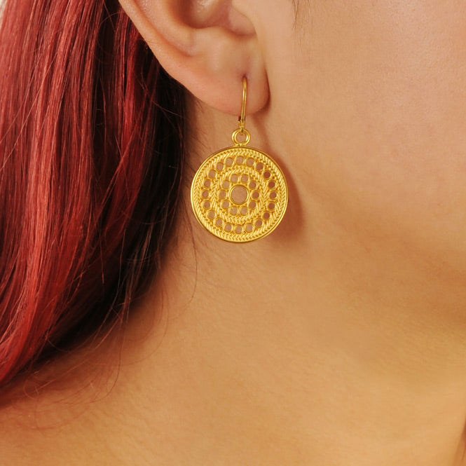 Muisca Solar Pectoral Earrings