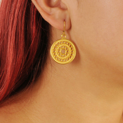 Muisca Solar Pectoral Earrings