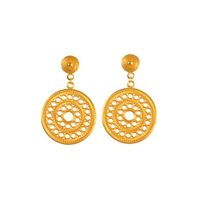 Muisca Solar Pectoral Earrings