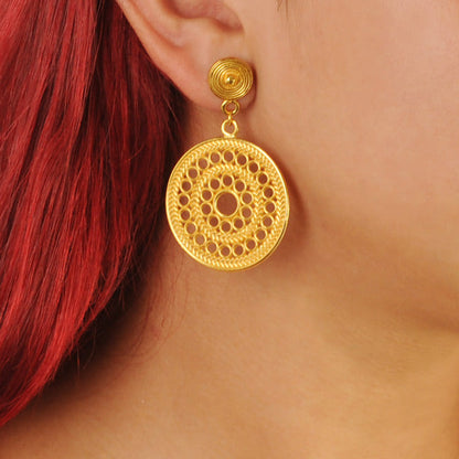 Muisca Solar Pectoral Earrings