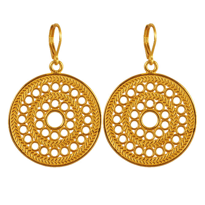 Muisca Solar Pectoral Earrings