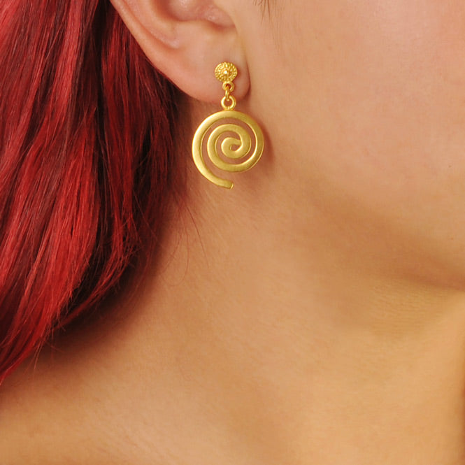 Quimbaya Spiral Earrings