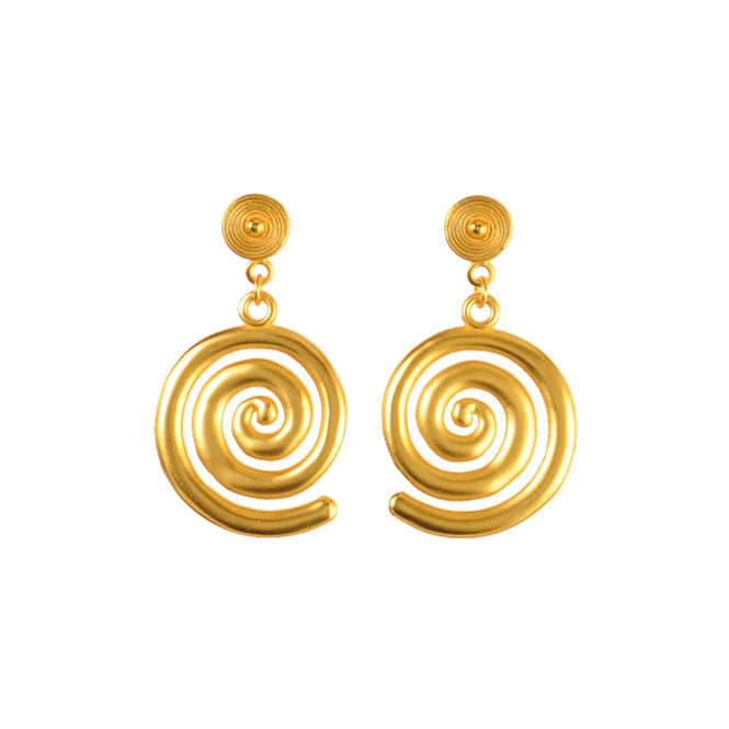 Quimbaya Spiral Earrings