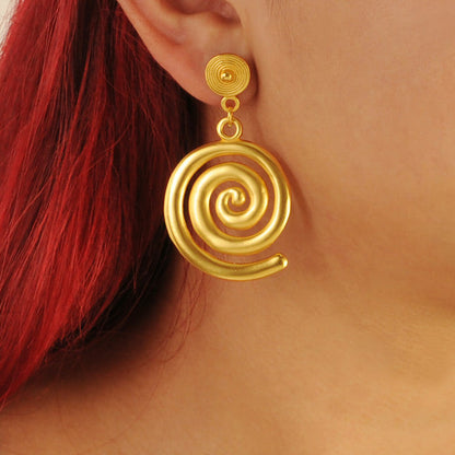 Quimbaya Spiral Earrings