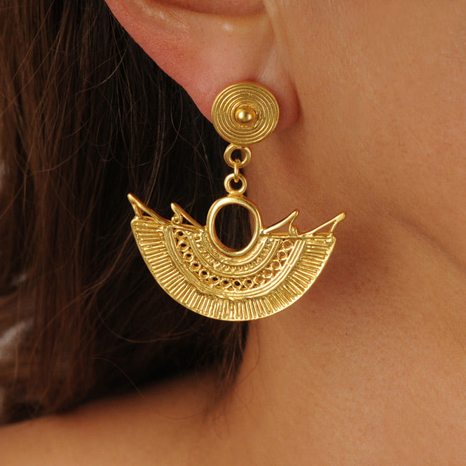 Sinu Filigree Winged Nose Earrings