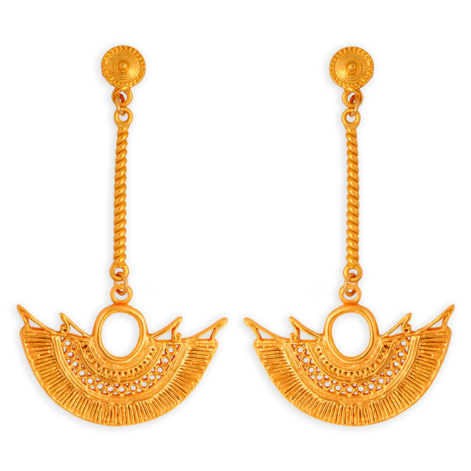 Sinu Filigree Winged Nose Long Earrings