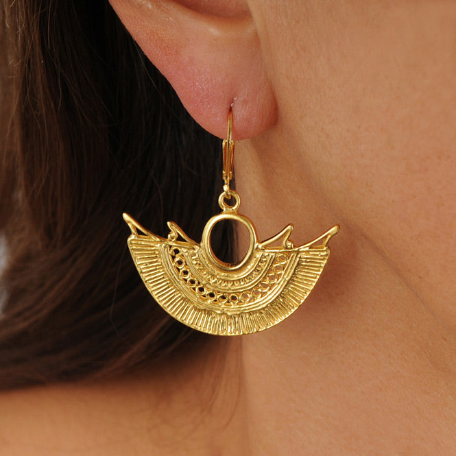 Sinu Filigree Winged Nose Earrings